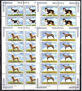 Молдова, 2006, Собаки, 4 листа